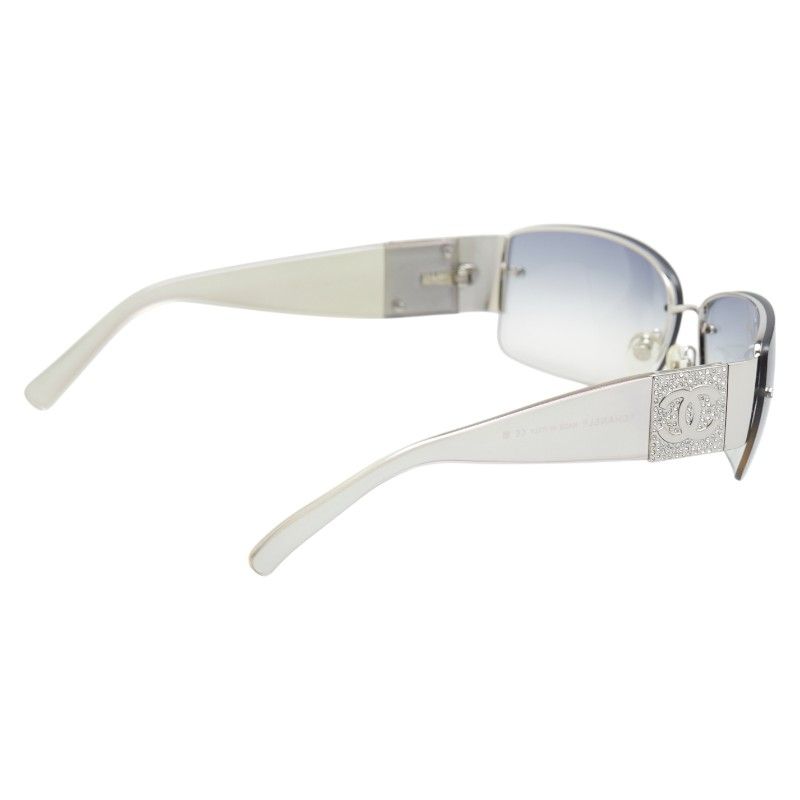 シャネル ココマーク ラインストーン サングラス グラデーションレンズ