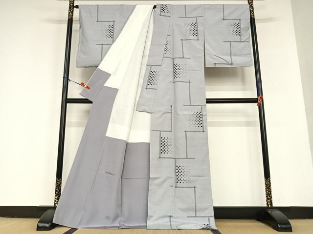 平和屋着物○上質な紬 十字絣 正絹 逸品 AAAU8475zg - メルカリ