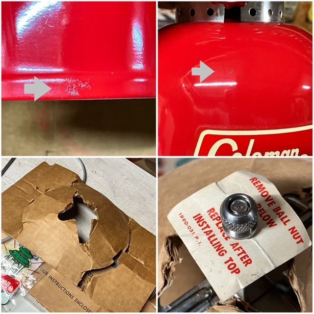 コールマン Coleman ランタン 1970年8月 200A パテペン 箱入り 取説等 完品 OLIVEOS_COM_TR