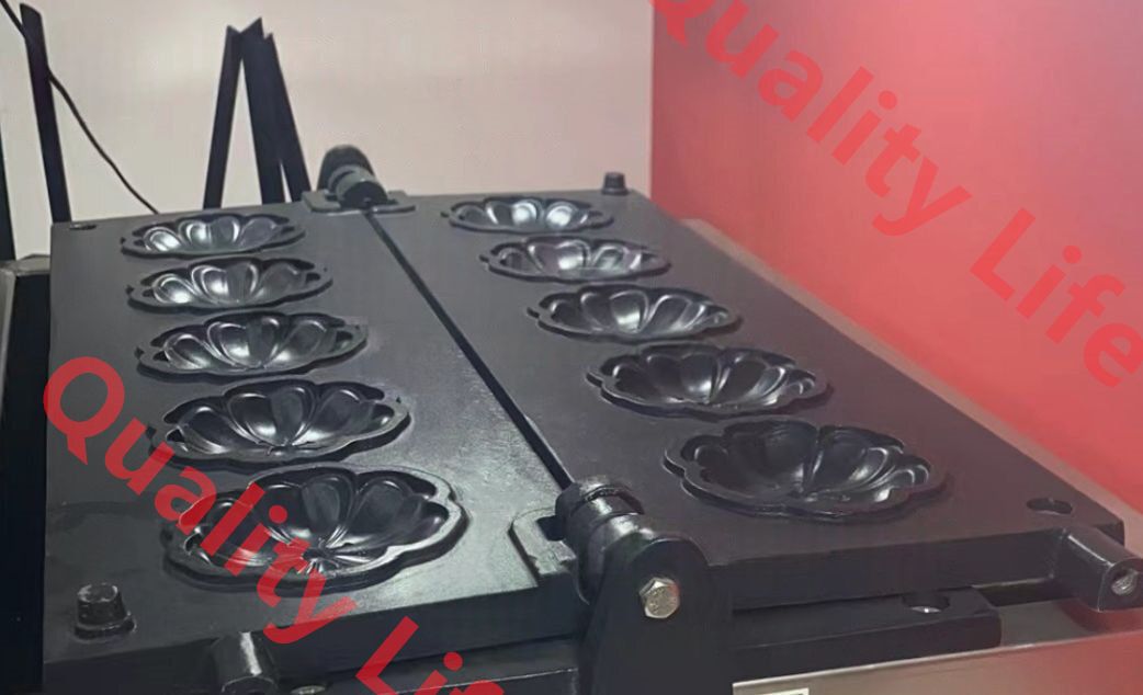 花 型 花 焼き機 花のベビーカステラ 5穴 万能焼きガス 最新式テフロン加工済 LPガス式|業務用 WWW_KANDAIZUMI_COM