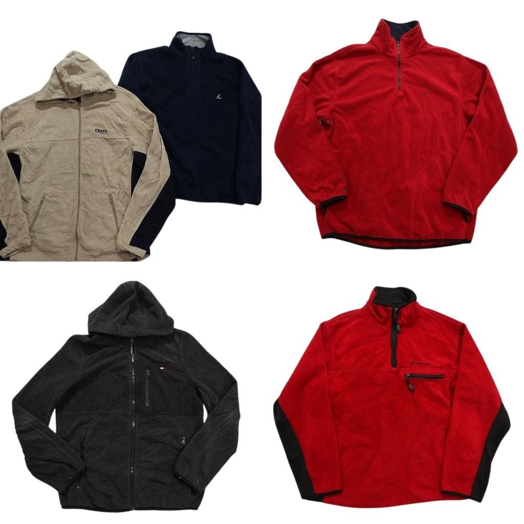 古着卸 まとめ売り ブランドMIX フリース 5枚セット メンズ M トミーヒルフィガー ノーティカ アメリカンイーグル 古着 NC2668