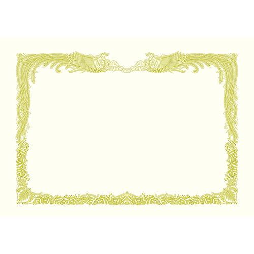 金箔賞状用紙 Ａ４判 縦書用 白１００Ｐ10-3160 ササガワ