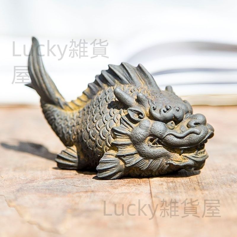 鯉の登竜門  彫刻 銅細工  書道具 文房具 装飾品   工芸品 美術品 置物 鯉登竜門Ⅱ 38cm（登竜門・滝登り) 参次元彫刻 | iichi 日々の
