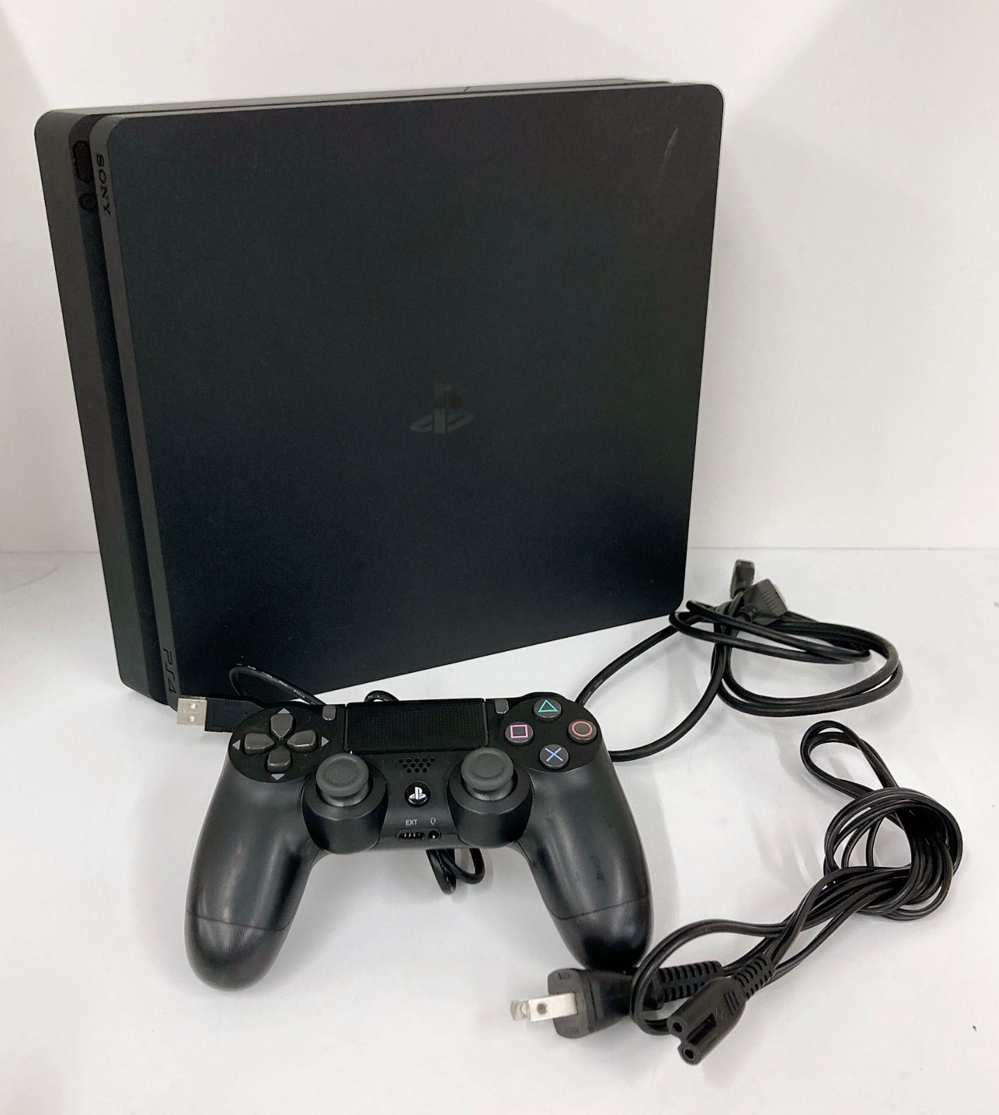 ● 【通電確認済み】PlayStation4 CUH-2200A B01 500GB ジェットブラック コントローラー付【ゲーム機本体】【2】