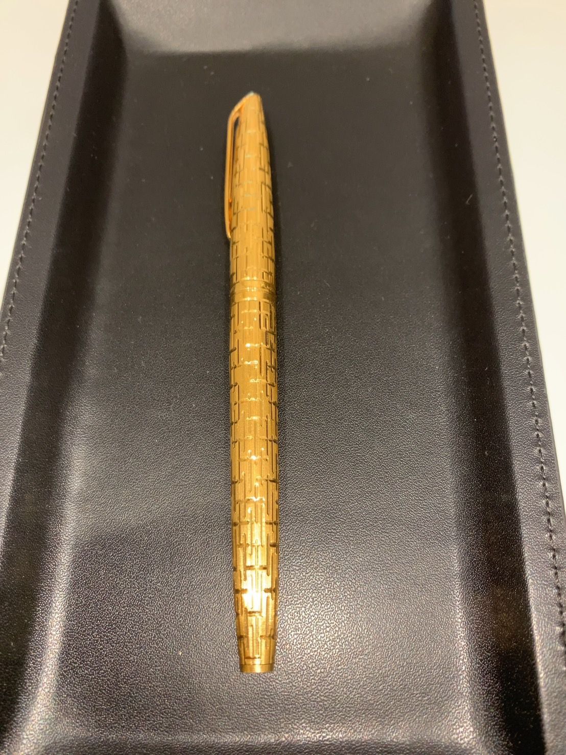 WATERMAN 万年筆 18Kゴールド 万年筆 編み目模様