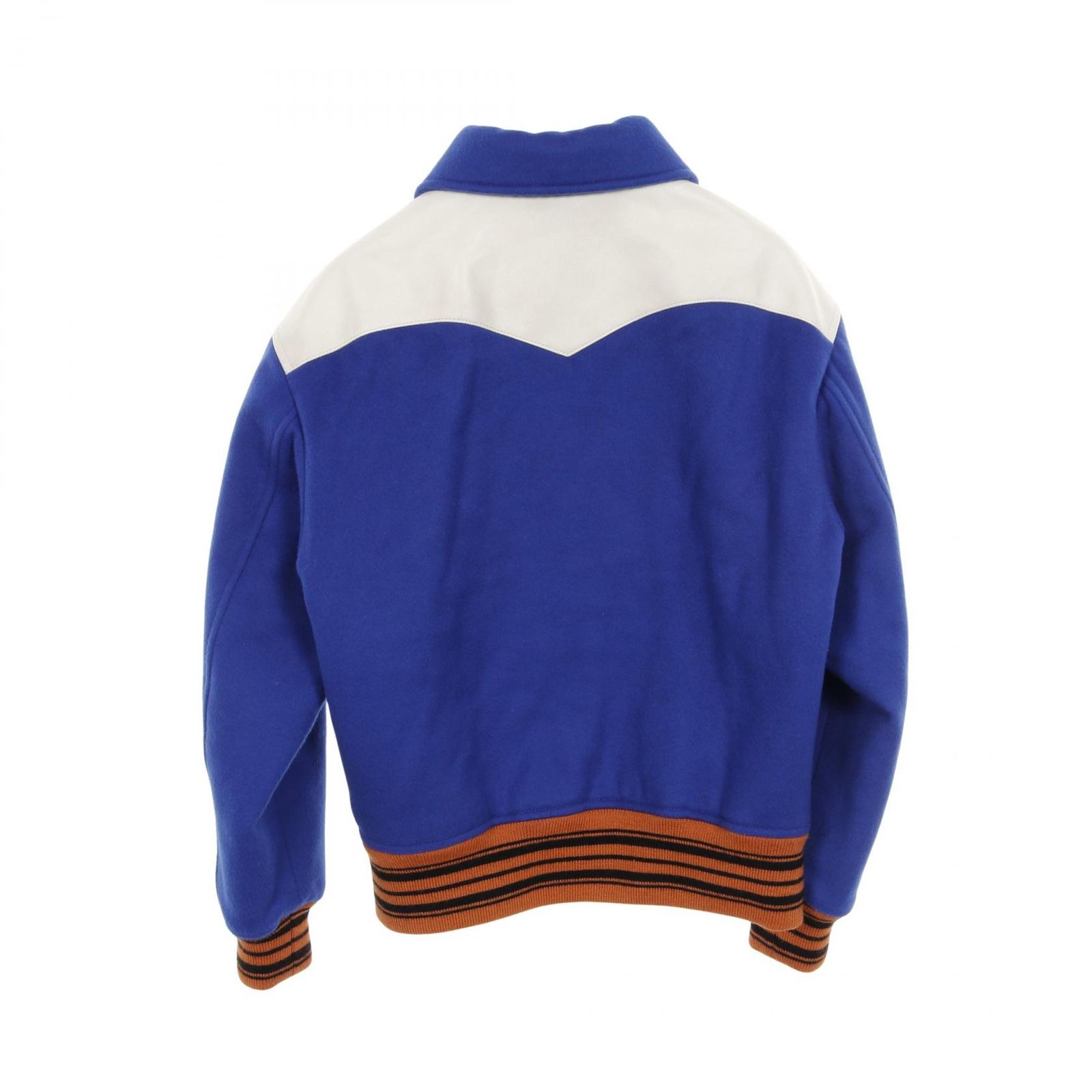 ルイ ヴィトン LOUIS VUITTON スタジャン Vパッチ バーシティジャケット ウール レザー ジャケット レディース Used A