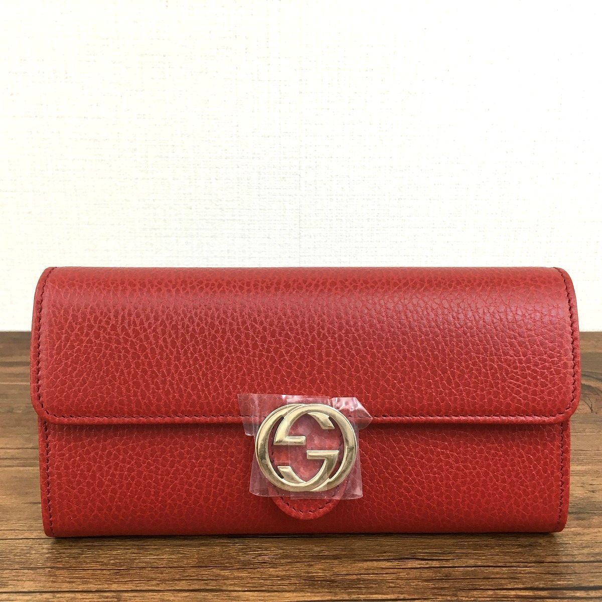 未使用品 GUCCI 長財布 615524 インターロッキング 311-