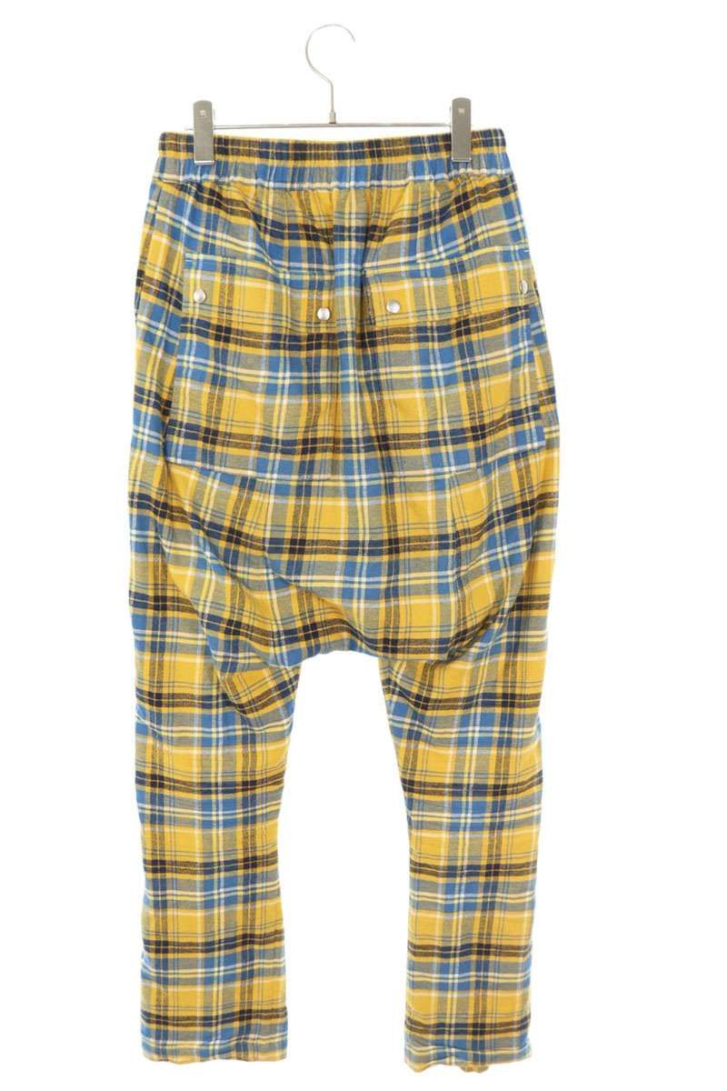 リックオウエンス 21SS RU21S6392-CP チェック柄サルエルイージー リックオウエンス 21SS RU21S6392-CP チェック柄サルエル