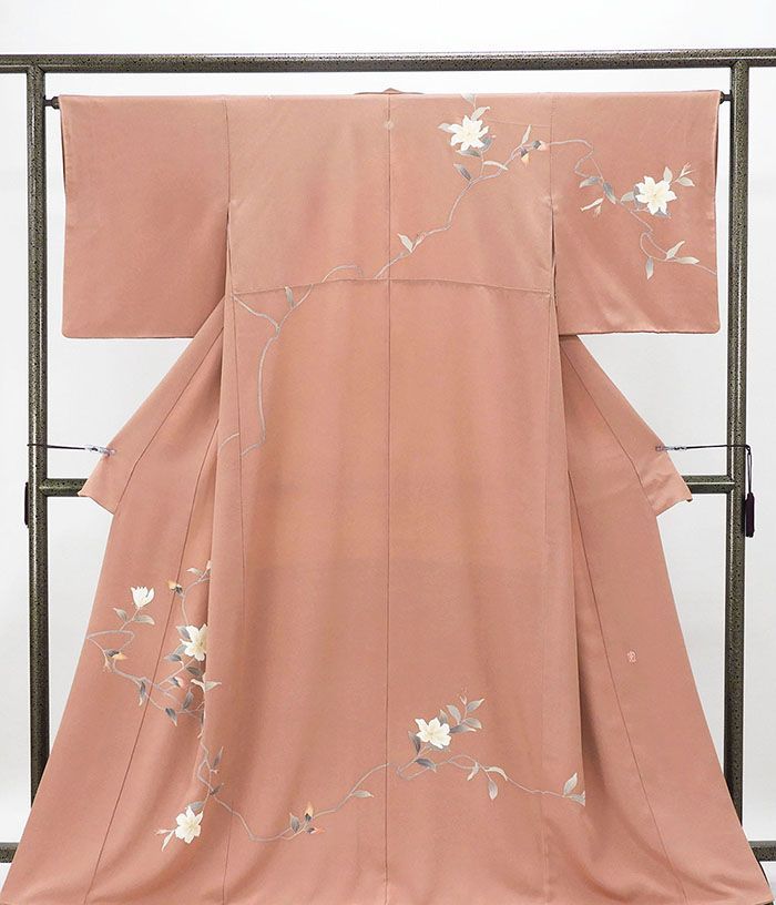 訪問着 正絹 本加賀友禅作家 南克治作 身丈165.5cm 裄丈64.5cm