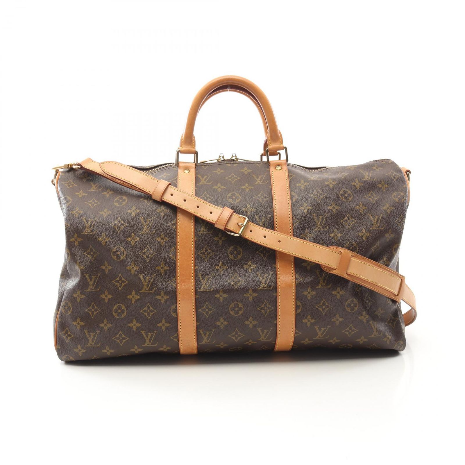 ルイ ヴィトン LOUIS VUITTON ボストンバッグ キーポル バンドリエール50 モノグラム M41416 PVCコーティングキャンバス レザー キーポル バンドリエール50 ユニセックス Used B