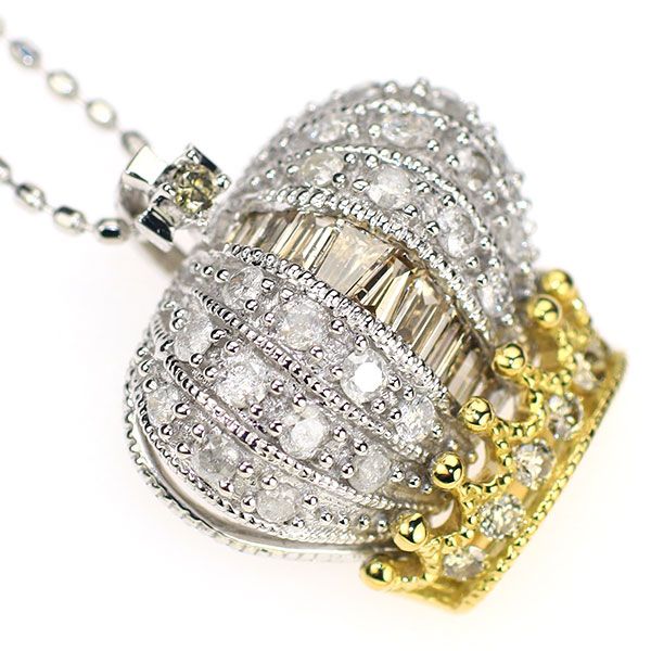 笠原真寿美K18 ホワイトゴールドダイヤモンド ペンダントトップ　ムーン&スター 笠原真寿美K18 ホワイトゴールドダイヤモンド ペンダントトップ ムーン