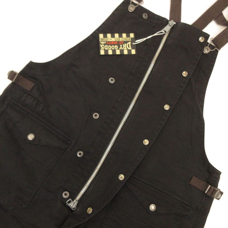 アットダーティー　AT-DIRTY　FIREMAN ALLS　オーバーオール AT-DIRTY(アットダーティー) / FIREMAN ALLS (BLACK) | UZ.UZ
