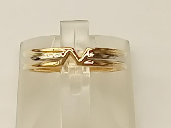 【NINA RICCI】Pt900 K18 リング 14号 NINA RICCI ニナリッチ Pt900 K18 プラチナ イエローゴールド リング N