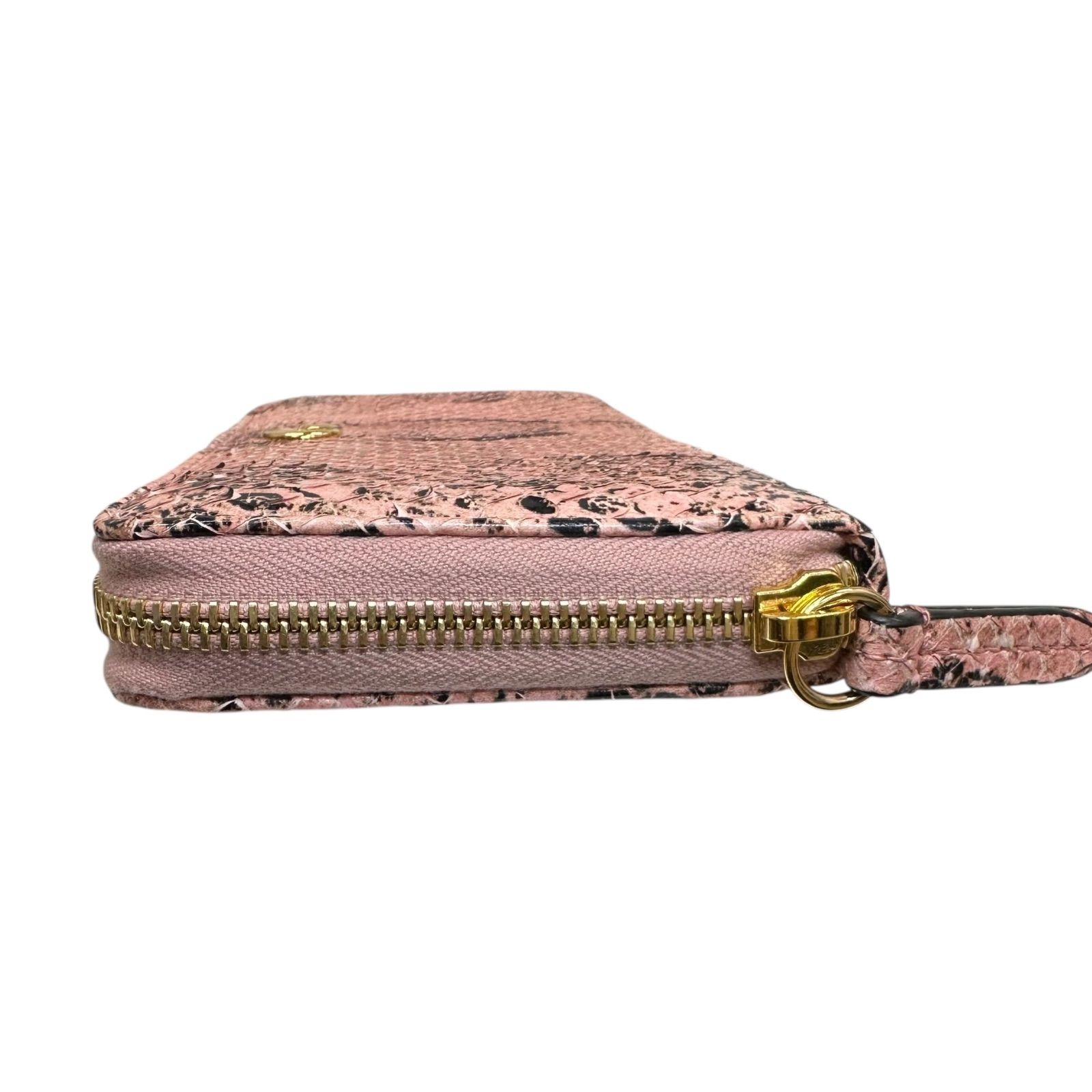 ✨美品✨GUCCI グッチ GGマーモント パイソン ピンク 長財布 ラウンド