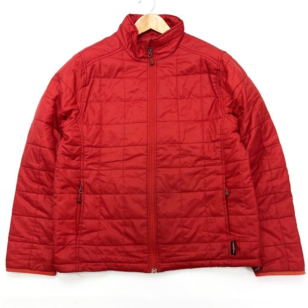 ランズエンド  LANDS END PRIMALOFT キルティング 中綿 ジャケット レッド M シーン問わず スポーツ アウトドア ランニングDC163