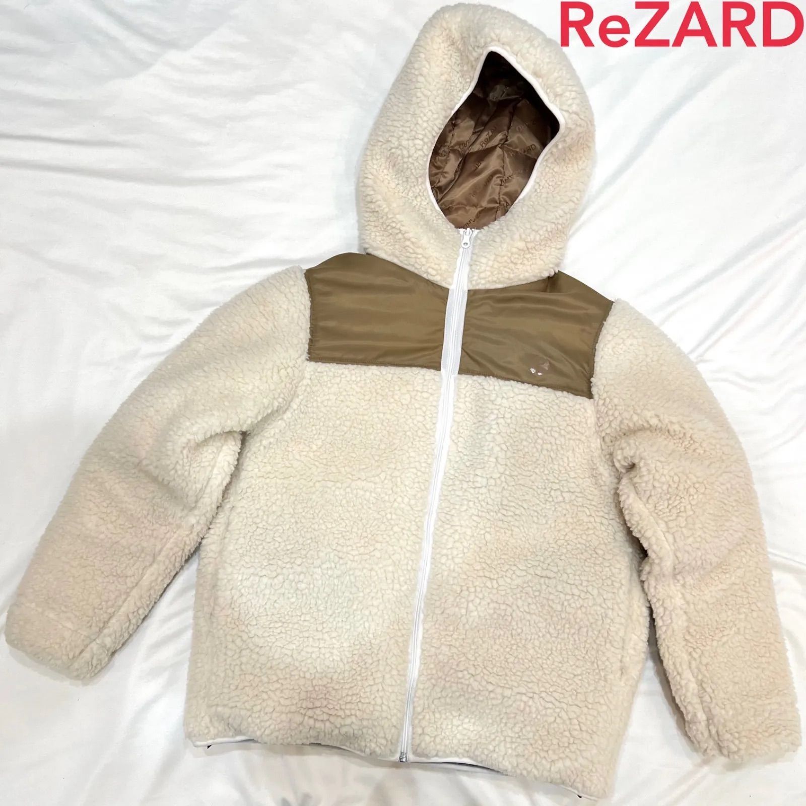 ReZARD ボアダウンジャケット Boa Down Jacket ホワイト Mサイズ