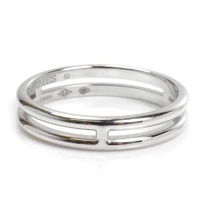 HERMES エルメス K18WG ホワイトゴールド アリアンヌ リング・指輪  