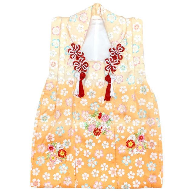 クリームｘ山吹ぼかし 桜