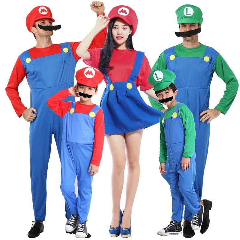 コスプレ 衣装セット スーパー マリオ 風 大人 コスプレ用 男女