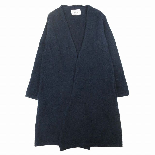 スィーム si:m sim ウール混 ロング カーディガン 長袖 ボタン
