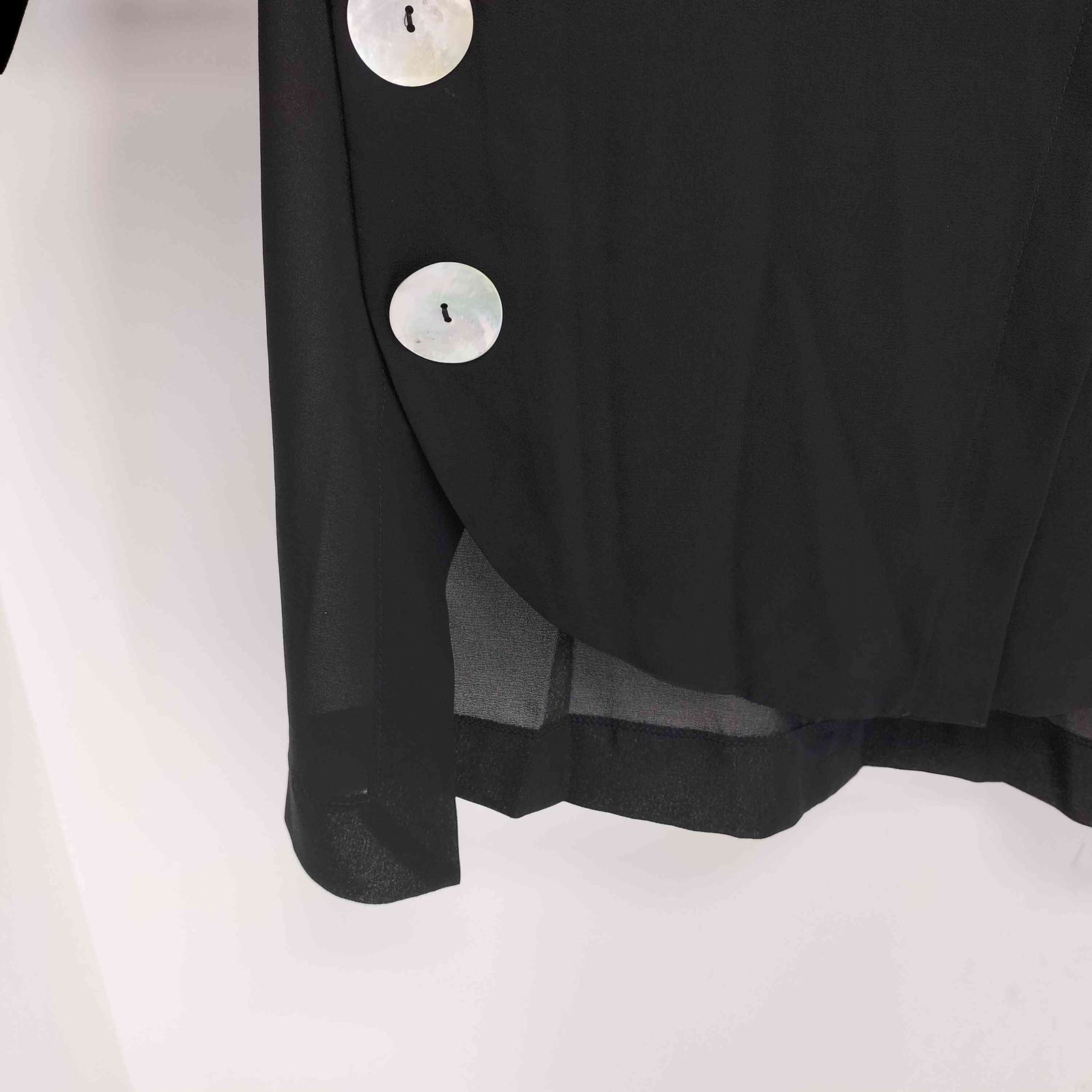 NARACAMICIE(ナラカミーチェ) ジョーゼットサイドボタンシャツ シェルボタン レディース JPN 中古 古着 0328 ナラカミーチェ NARACAMICIE ジョーゼットサイドボタンシャツ