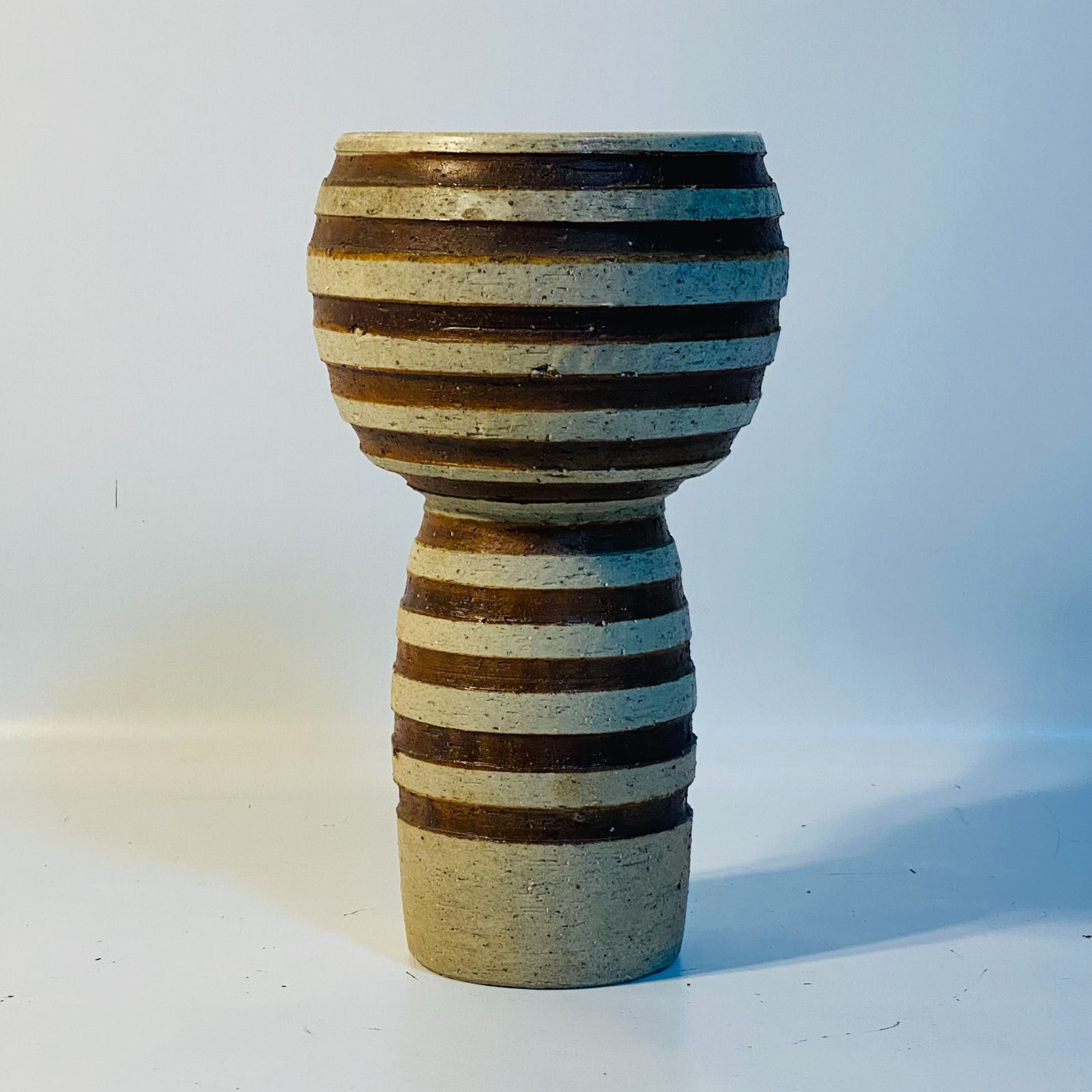 盆栽・苔玉 水盤 茶灰縞 花器 花瓶 華道 花道 水器 お花 生け花 花立