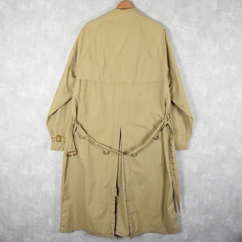 ラルフローレン 90s 一枚袖 トレンチコート コットンポプリン Lサイズ Ralph Lauren - 美品 ラルフローレン 90年代ヴィンテージ 青タグ 1枚袖