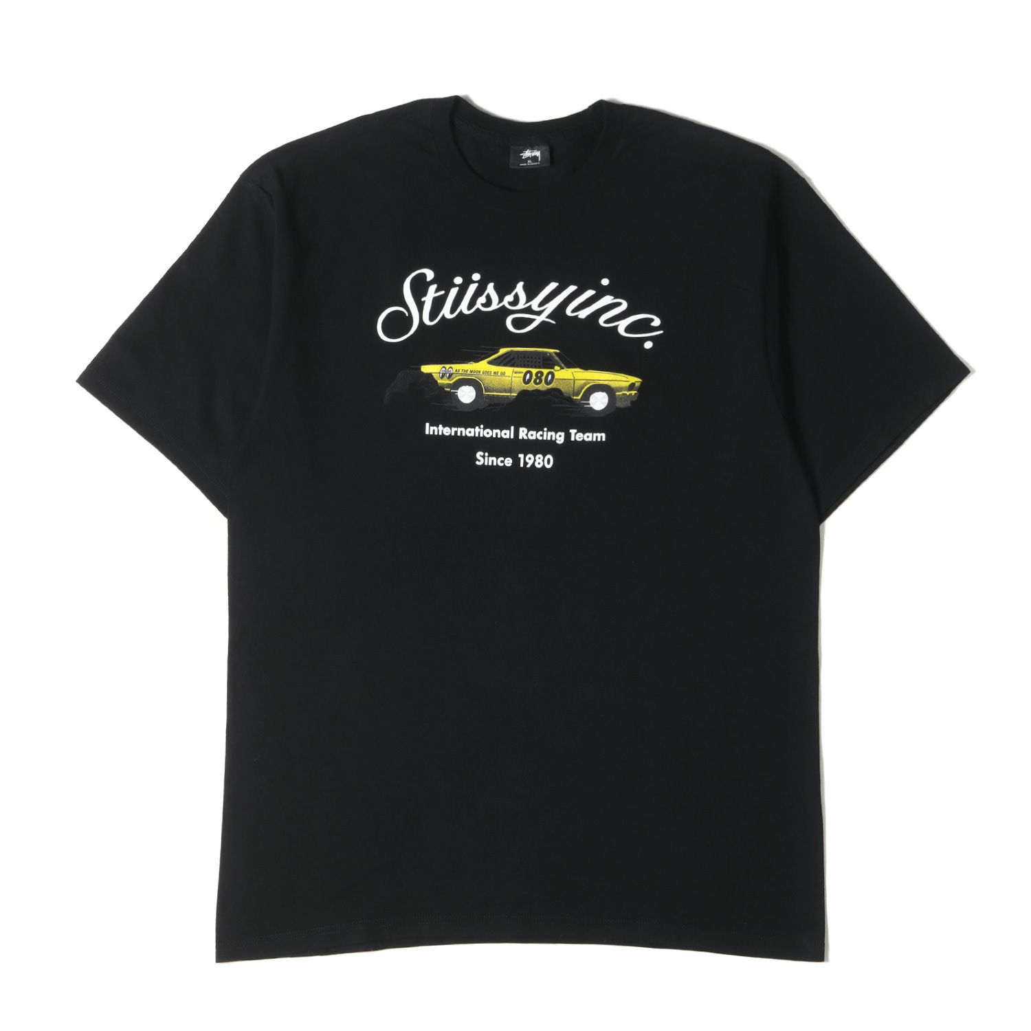 美品 STUSSY ステューシー Tシャツ サイズ:XL MOONEYES レーシングカー 