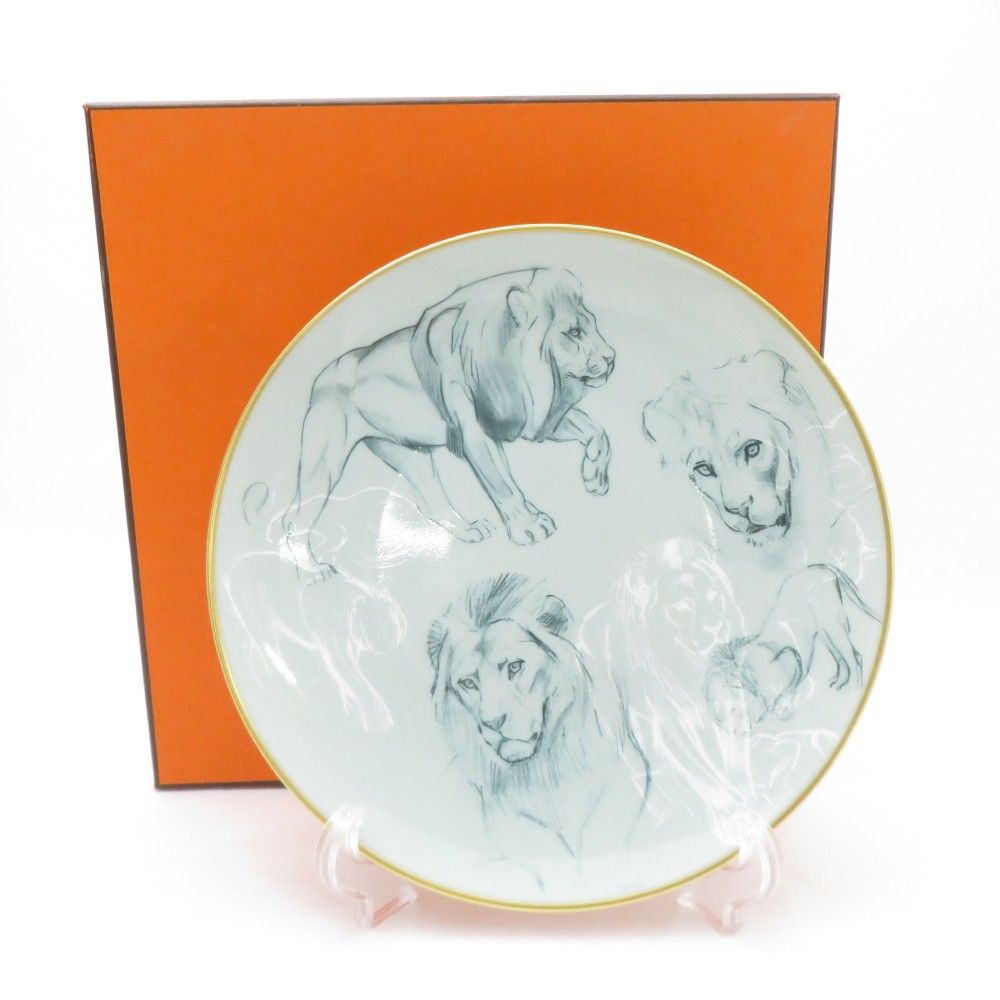 HERMES エルメス デザートプレート 赤道直下のスケッチ サービング