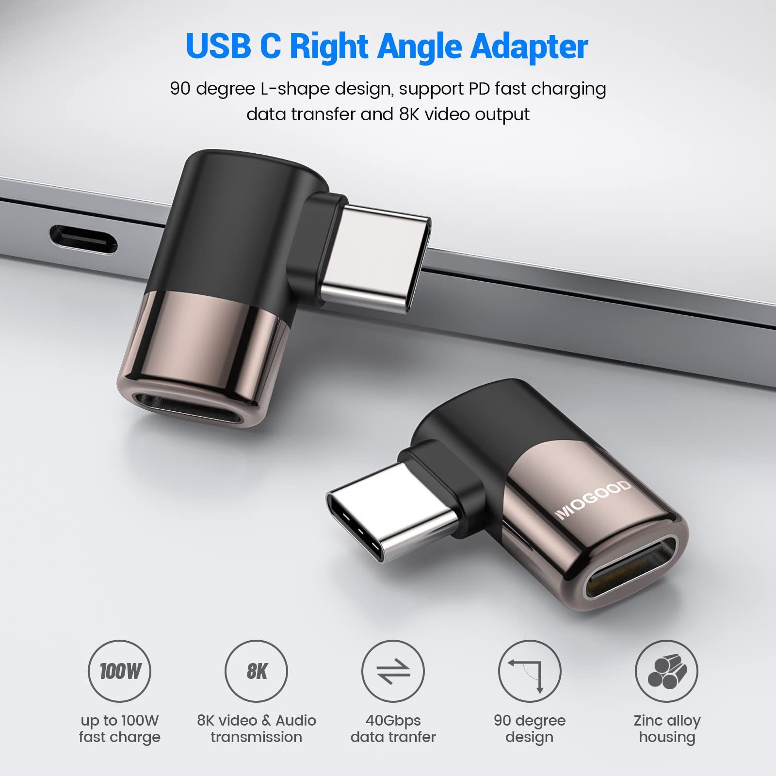 数量限定】Cオス対メス USB USB L字 Cエクスパンダ 90° 左右 40Gbps