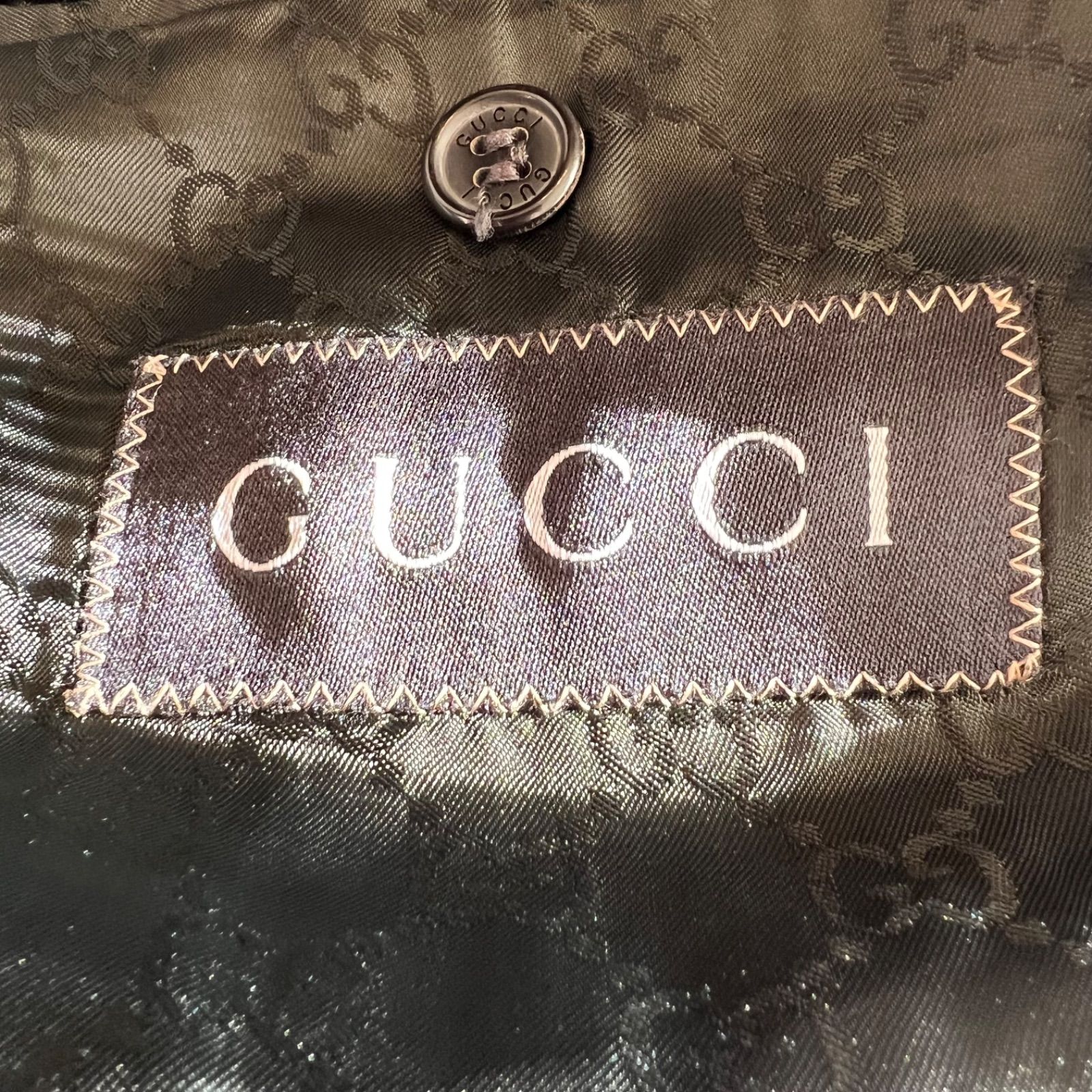 Z252 【美品】 GUCCI グッチ セットアップ スーツ ブラック メンズ 