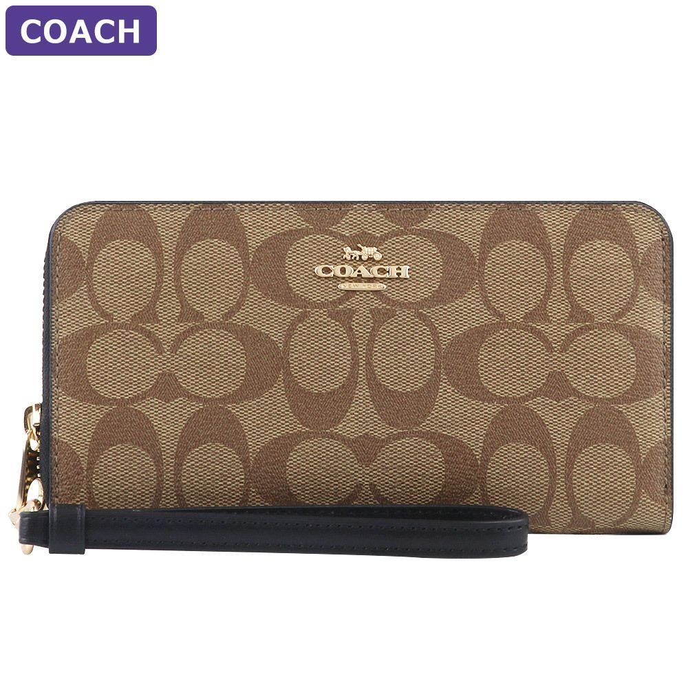 コーチ COACH 財布 長財布 C4452 IMCBI ストラップ付 シグネチャー