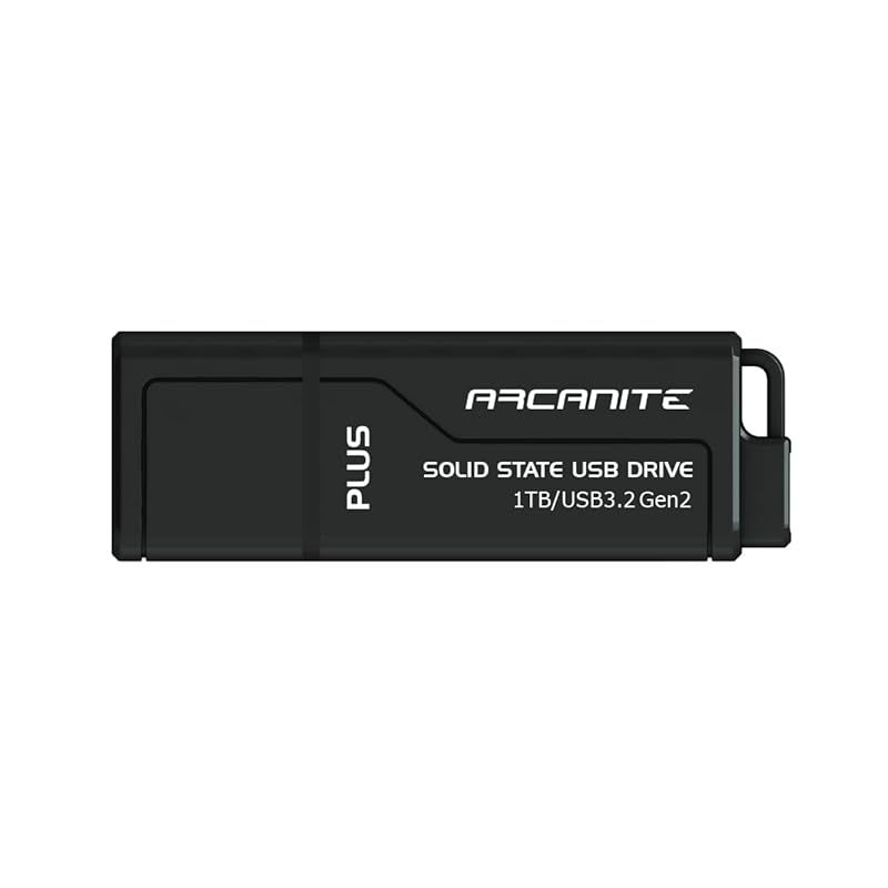 ARCANITE PLUS, 1TB 外付SSD (USBメモリ) USB 3.2 Gen2 UASP SuperSpeed+, 最大読出速度600MB/s、最大書込速度500MB/s ARCANITE PLUS, 1TB 外付SSD (USBメモリ) USB 3.2 Gen2 UASP