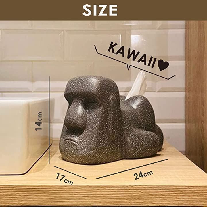 おもしろ　ティッシュケース　モアイ 楽天市場】モアイ ティッシュケース おもしろティッシュボックス