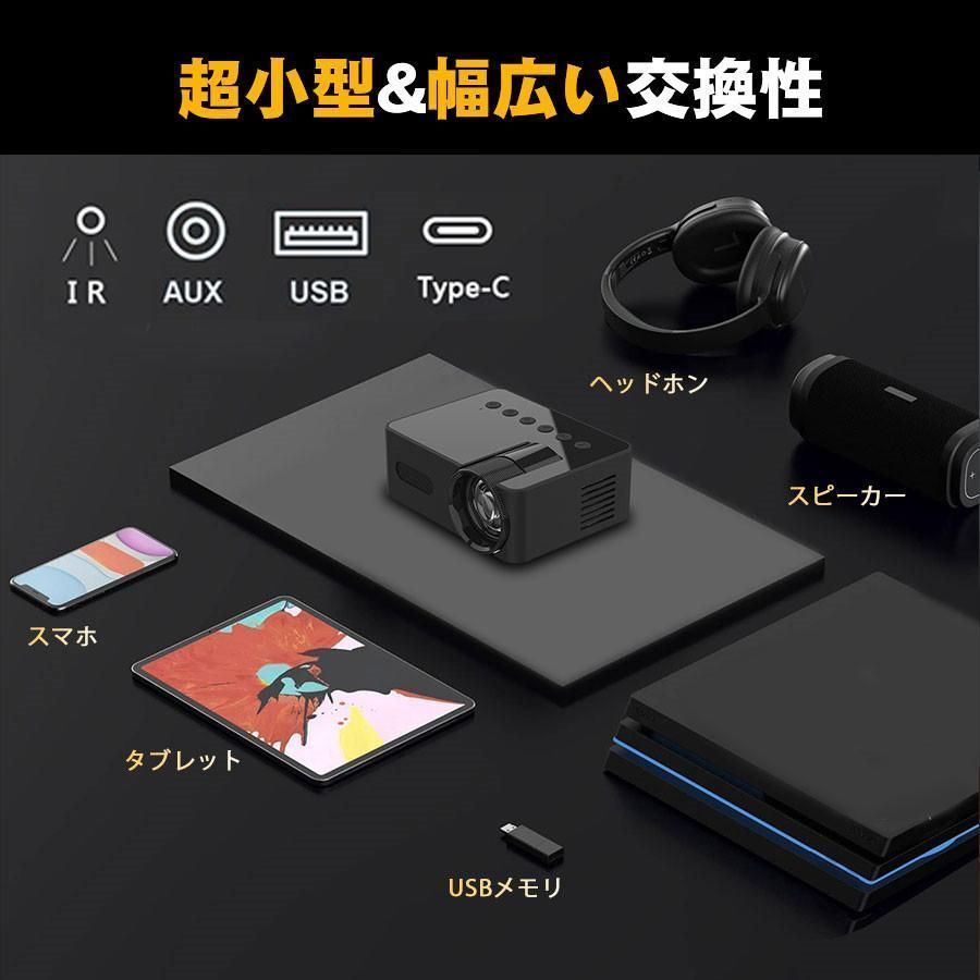 プロジェクター 家庭用 小型 ビジネス モバイル 高画質 スマホ iPhone　短距離 スピーカー内蔵 一人暮らし ホームシアター プロジェクター 家庭用 小型 ビジネス モバイル 高画質 スマホ iPhone