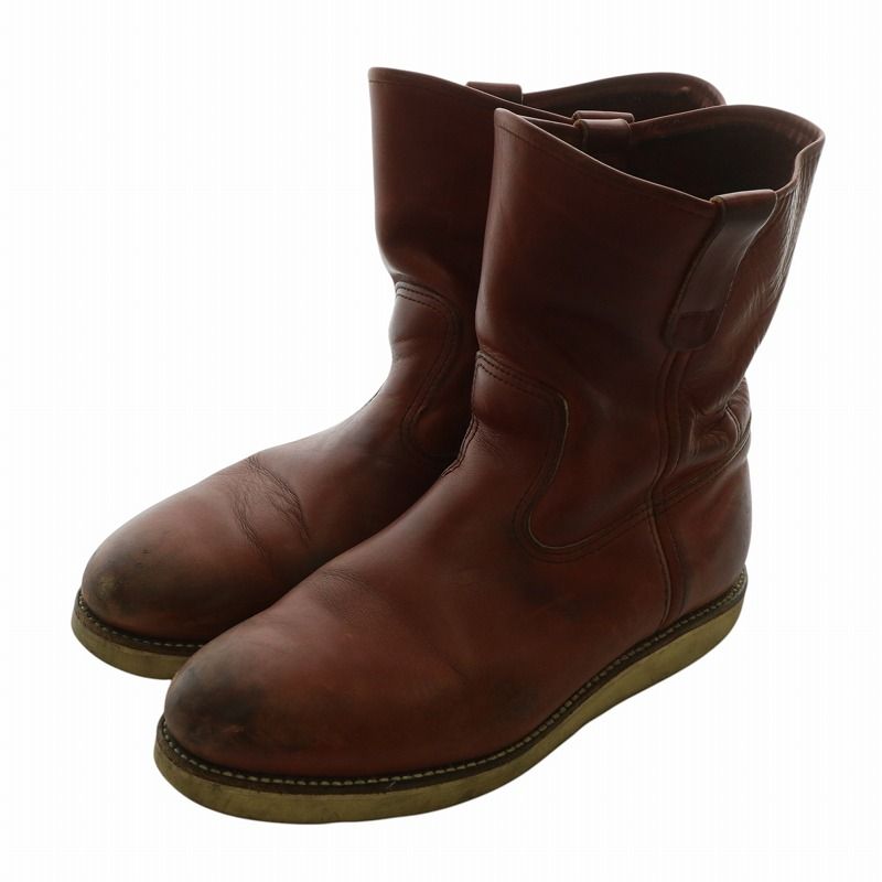 90's 四角犬タグ ヴィンテージ レッドウィング RED WING 8175 レッドウィング 875 表四角犬タグ 旧犬タグ 9.5 E 赤茶色 - メルカリ