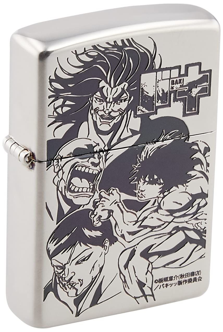 ZIPPO ジッポー ライター BAKI バキ シルバー 両面加工