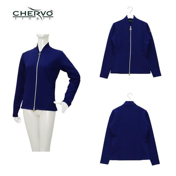 シェルボ CHERVO レディース 春秋 3D花柄ストレッチブルゾン サイズ42 032-56112ss
