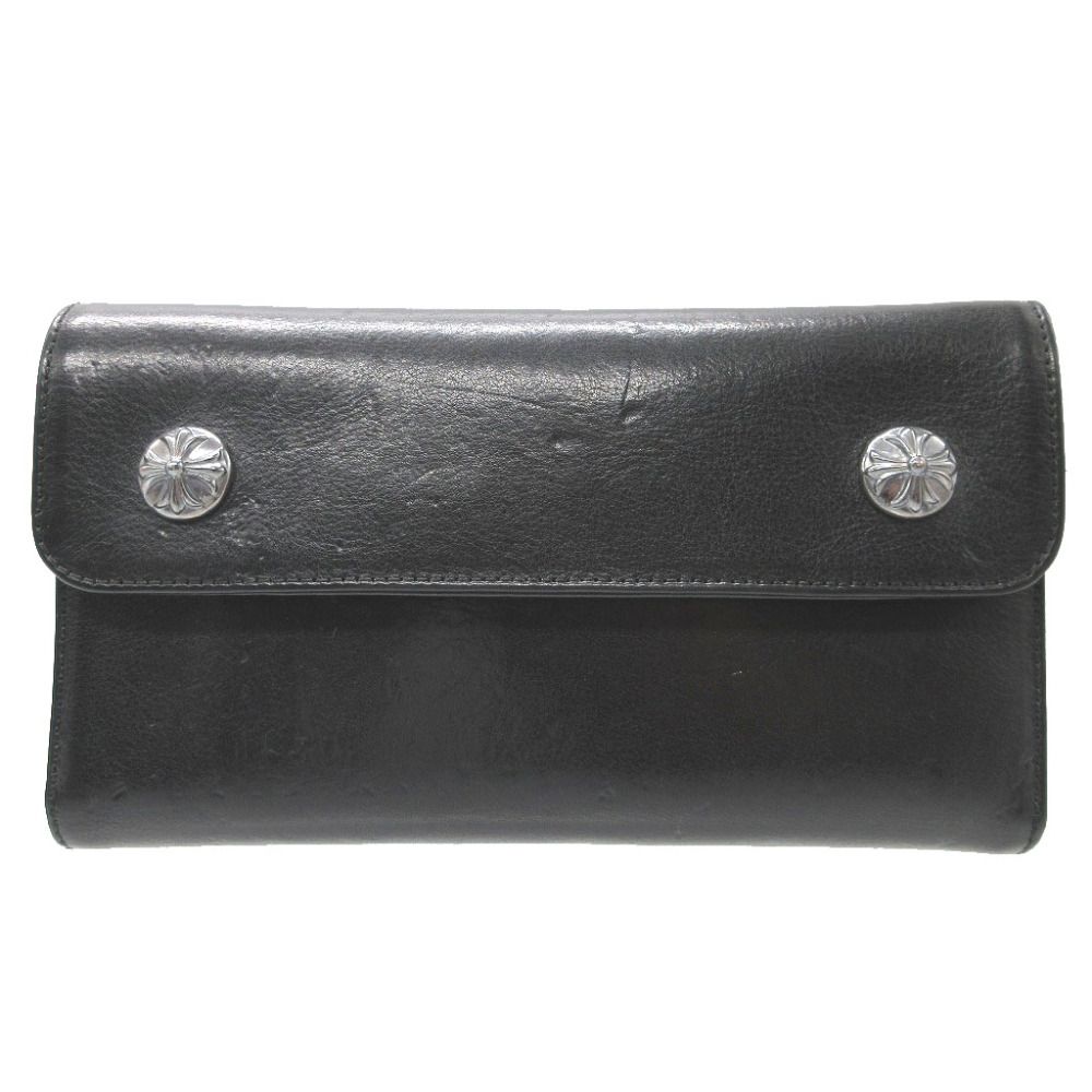 クロムハーツCHROME HEARTS Wave wallet 本革長財布（CHROME HEARTS 
