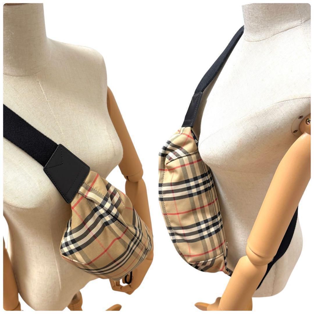 ☆Burberryウエストポーチ ボディバック 斜め掛け☆ 希少☆Burberry