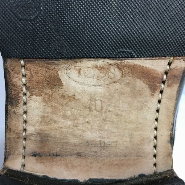 試着交換OK！TOD'S トッズ【size10 28.5〈黒/BLACK】イタリア製 内羽根