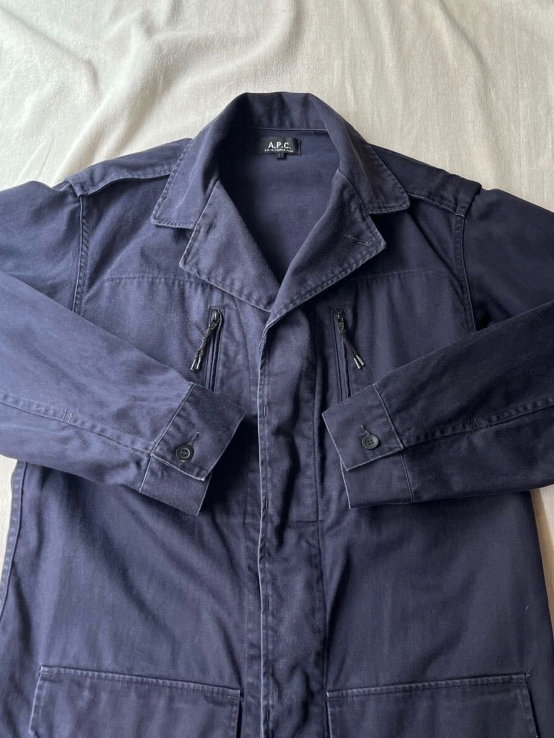 A.P.C.ビンテージコットンミリタリージャケット(フランス製) A.P.C - A.P.C.ビンテージコットンミリタリージャケット