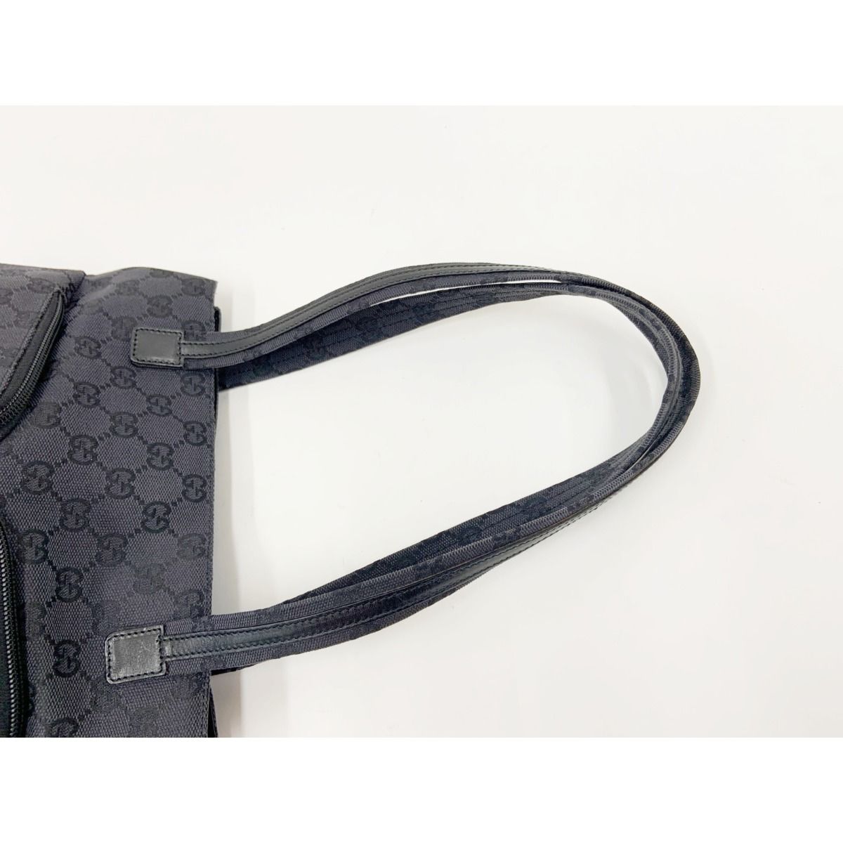 〇〇GUCCI グッチ GGキャンバス Wポケット トートバッグ 002 1076