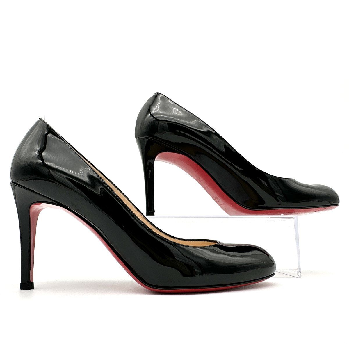 Christian Louboutin ハイヒール エナメル 黒 2165T
