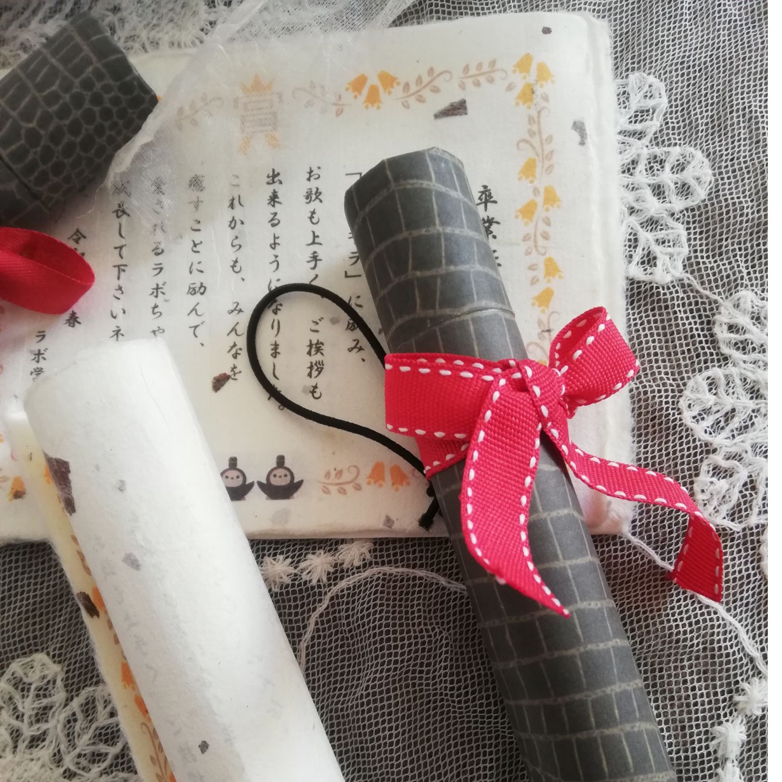 LOVOT ラボット服 【再販】はいからさん 袴風ワンピース紫/えんじ ハンドメイド