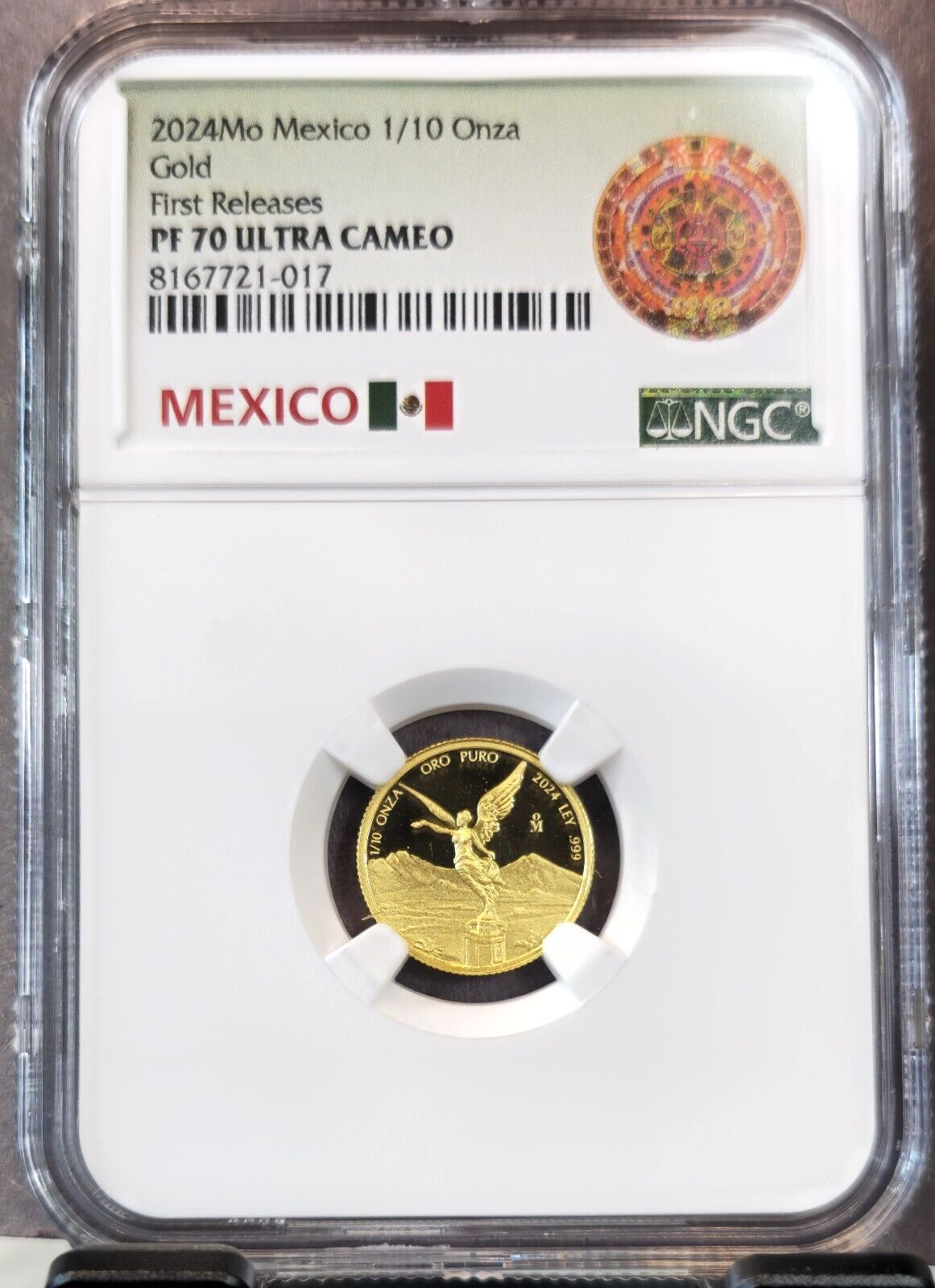 2025 MEXICO GOLD 1|10 ONZA LIBERTAD NGC PF 70 ULTRA CAMEO FIRST RELEASES PERFECT