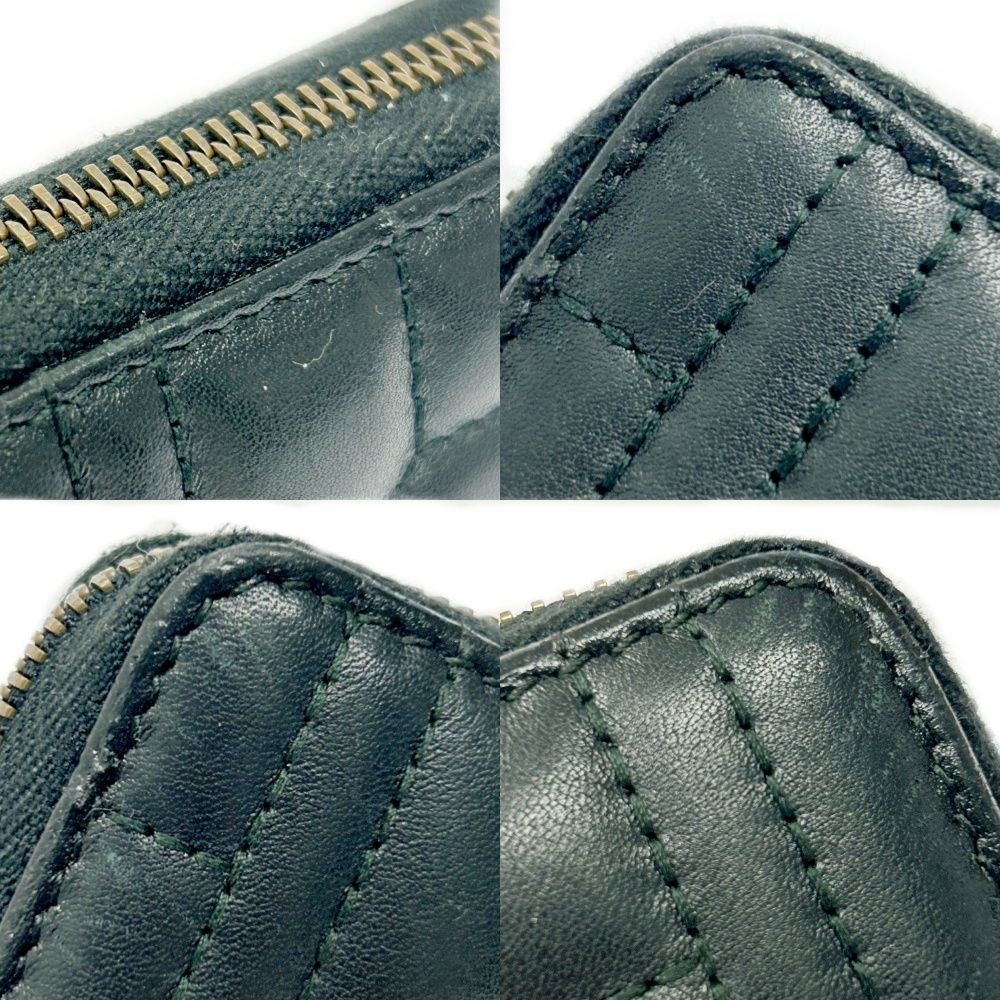 くーちゃん✨GUCCI 長財布 レザー 水色 マーモントGG キルティング 中古】GUCCI グッチ 443123・0959 レザー GGマーモント