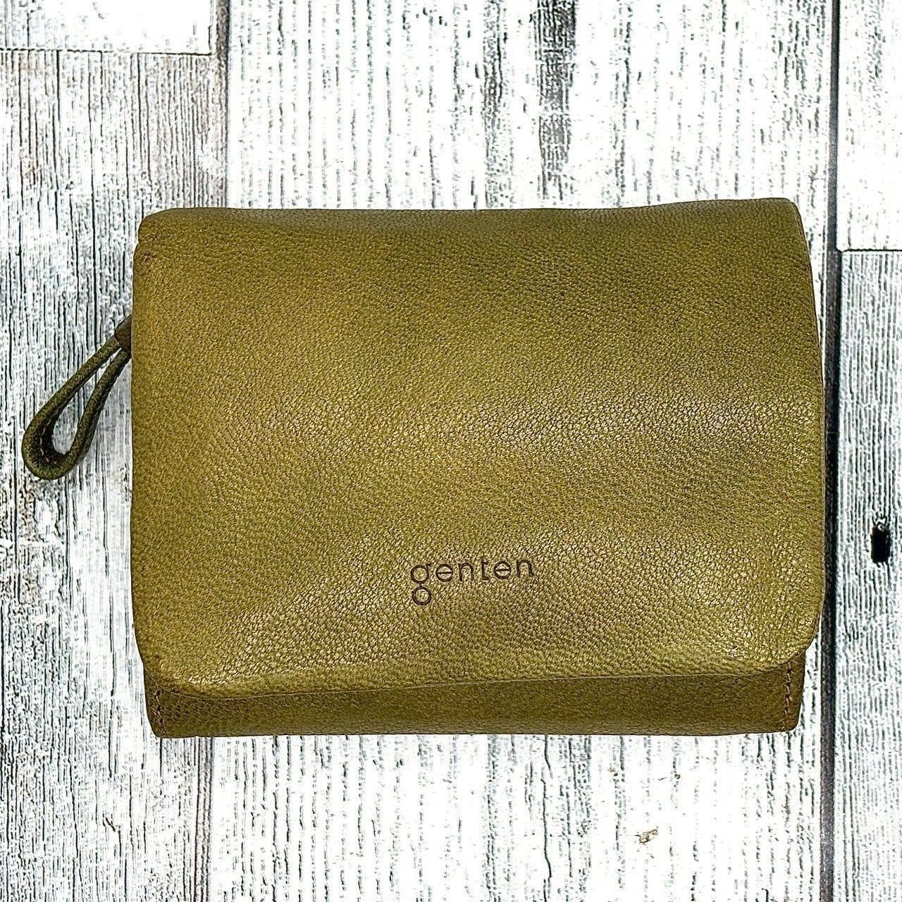 使うほど、私色に育つ✨】 genten ゲンテン 二つ折り財布 ゴート