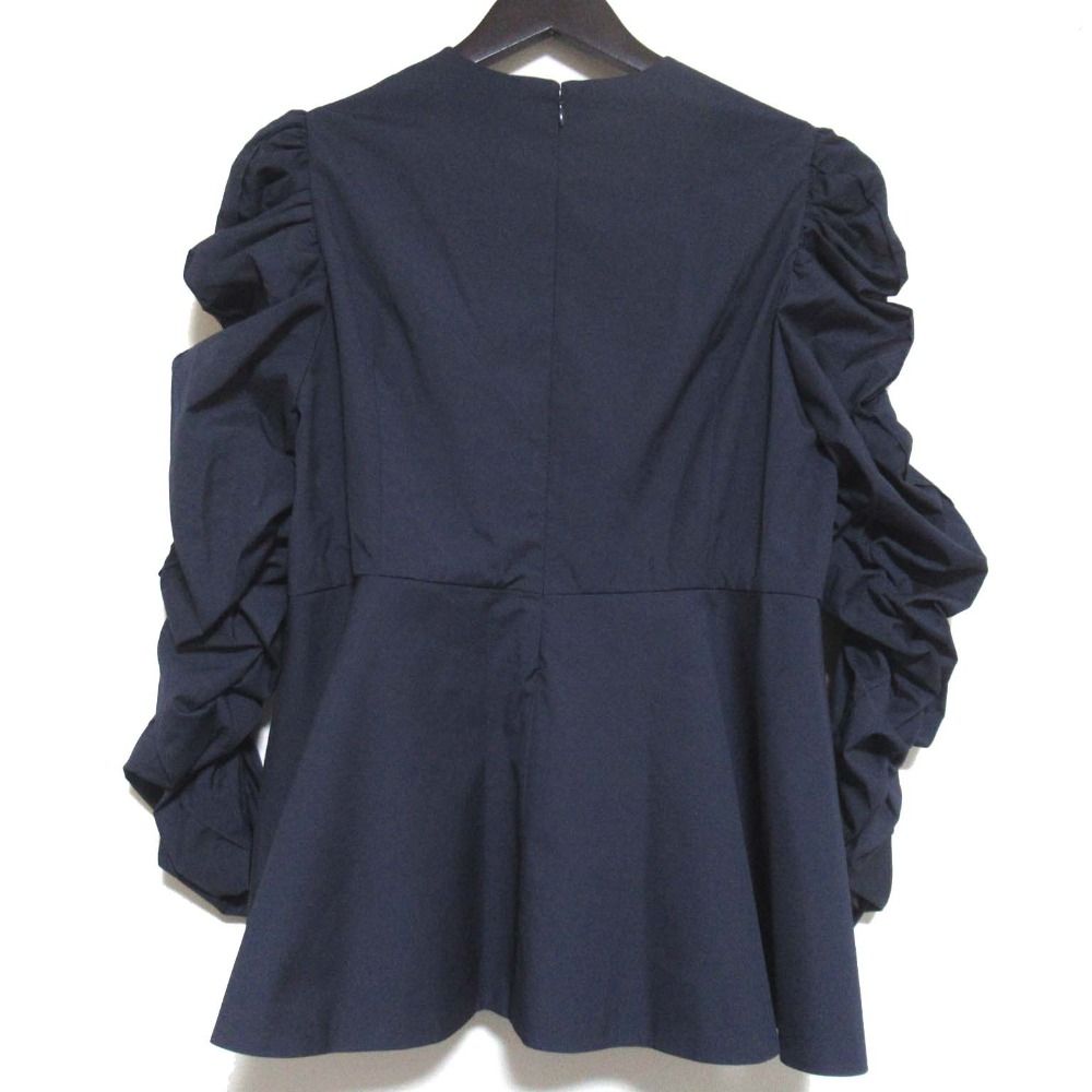 未使用 Heve ヘイヴ シャーリングペプラムブラウス 長袖 プルオーバー