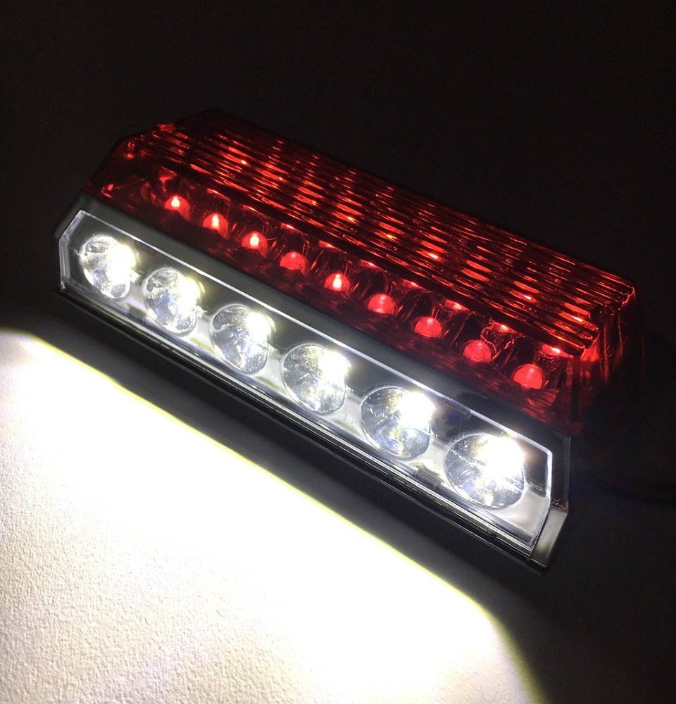 レッド 24V トラック 用 角型 24 LED サイド マーカー ランプ アンダー ダウン ライト 付き 10個 セット ホワイト ブルー アンバー  グリーン レッド レインボー カスタム パーツ トレーラー デコトラ 等 リモコン ワーク ステー 割り込み -